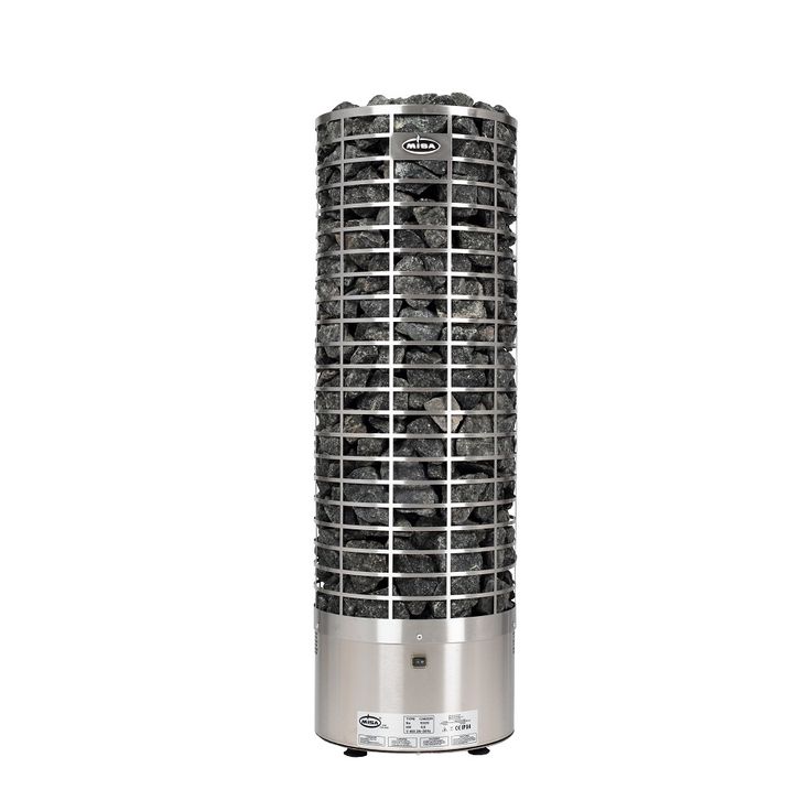 Sähkökiuas Misa Kuiske 12765R, 6.6kW, 5-9m³, erillinen ohjaus