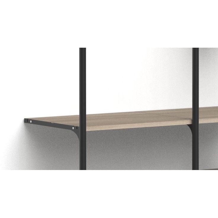 Säilytysjärjestelmän hylly Mirror Line Nivo, 600x520mm, vaalea tammi