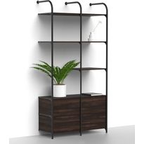 Olohuoneen säilytysjärjestelmä Mirror Line Nivo, laatikoilla ja hyllyillä, leveys 120cm, mittatilaus
