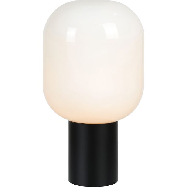 Pöytävalaisin Markslöjd Brooklyn, 44cm, musta/valkoinen