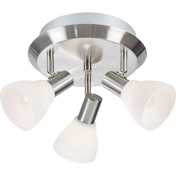 Spottivalaisin Markslöjd Vero 3-osainen teräs/valkoinen