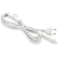 Valaisinjohto Markslöjd Expand, pistokkeella ja katkaisijalla, 3.5m, valkoinen