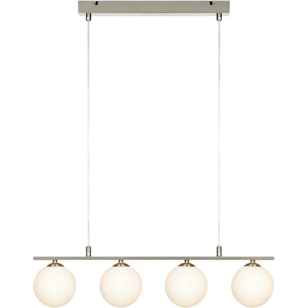 Riippuvalaisin Markslöjd Quattro 4-osainen teräs