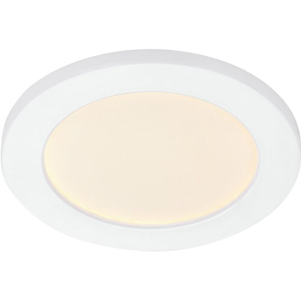 LED-alasvalo Markslöjd Combine, Ø15cm, 7W, valkoinen