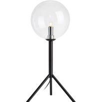 Pöytävalaisin Markslöjd Andrew musta/kirkas