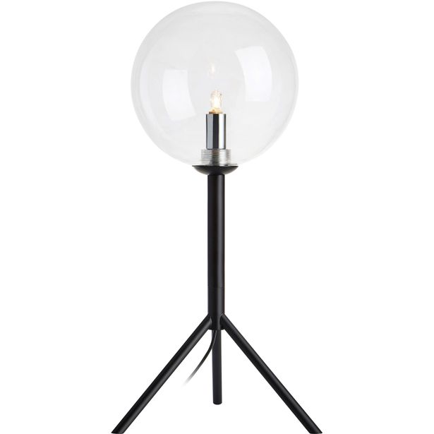 Pöytävalaisin Markslöjd Andrew musta/kirkas