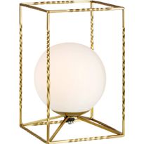 Pöytävalaisin Markslöjd Eve kulta/valkoinen