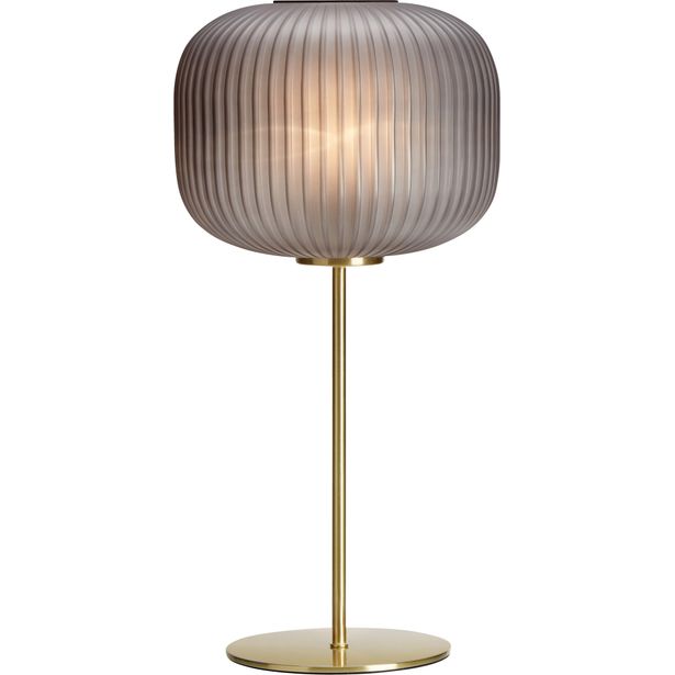 Pöytävalaisin Markslöjd Sober harjattu messinki/savu