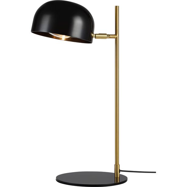 Pöytävalaisin Markslöjd Pose musta/harjattu messinki