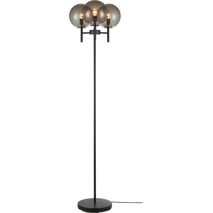 Lattiavalaisin Markslöjd Crown 147cm 3-osainen musta/savu