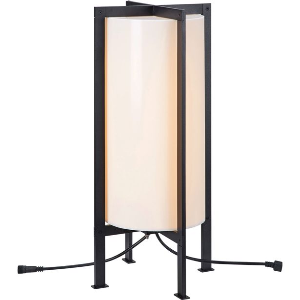 Ulkolattiavalaisin Markslöjd Garden 24 Cylinder, 54cm, 6W, valkoinen/musta