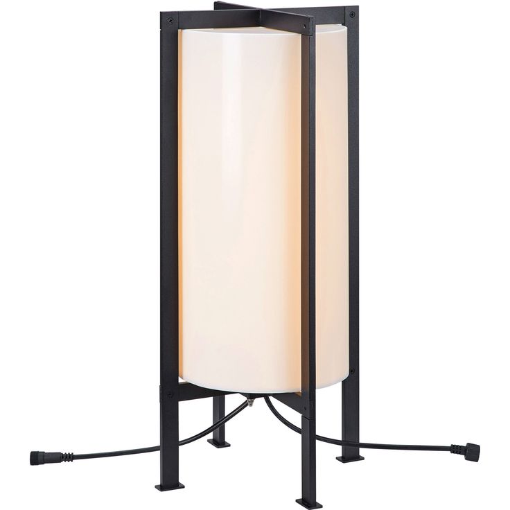 Ulkolattiavalaisin Markslöjd Garden 24 Cylinder, 54cm, 6W, valkoinen/musta