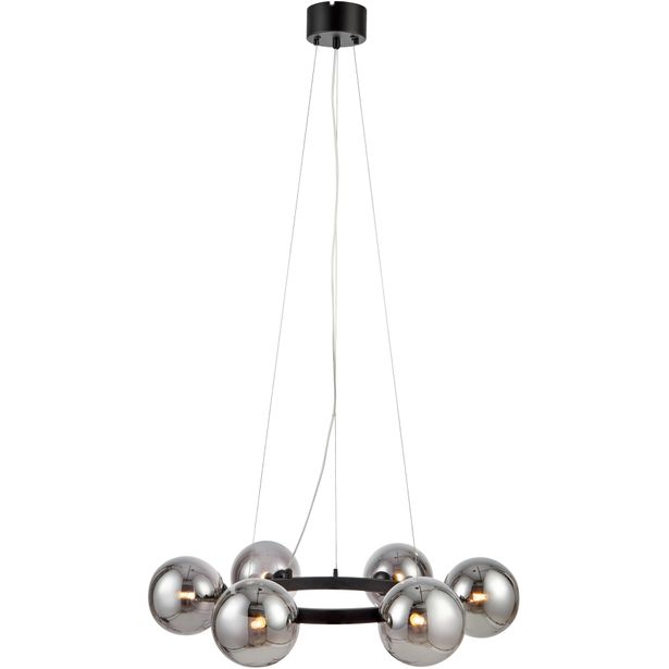 Riippuvalaisin Markslöjd Circle musta/savu