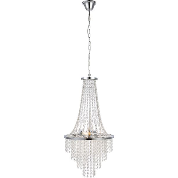 Kristallikruunu Markslöjd Allington, kirkas/kromi