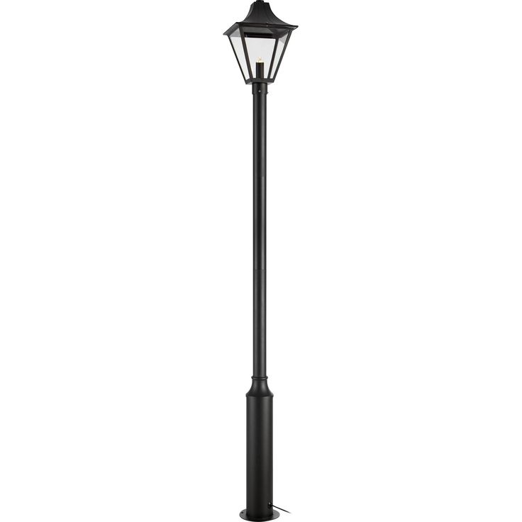 Pylväsvalaisin Markslöjd Garden 24 säädettävä korkeus 175-225cm musta/kirkas
