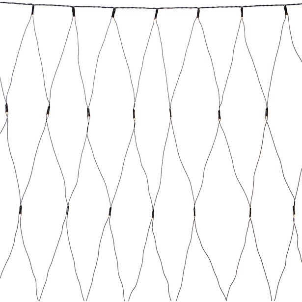 Valoverkko Markslöjd Garden 24, 140 LED-valoa, 3000K, 2x2m musta