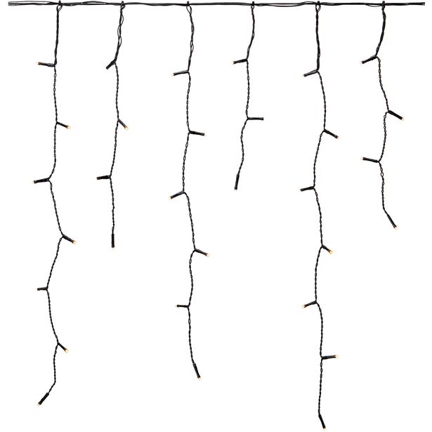 Valoverho Markslöjd Garden 24, 160 LED-valoa, 3000K, 3.1m, musta