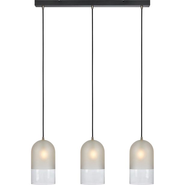 Riippuvalaisin Markslöjd Cope 3-osainen huurrettu/kirkas/valkoinen