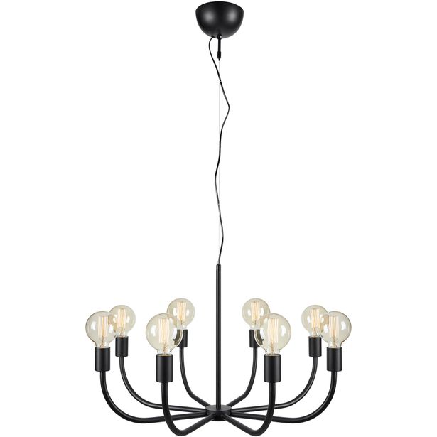 Kattokruunu Markslöjd Amistoso 8-osainen musta