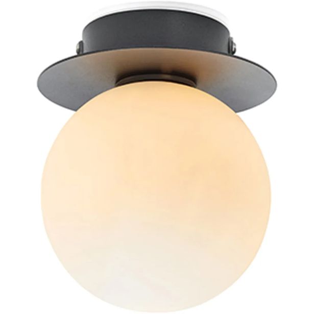 Kylpyhuoneen seinävalaisin Markslöjd Mini musta/valkoinen