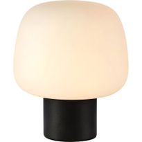 Pöytävalaisin Markslöjd Storby musta/valkoinen