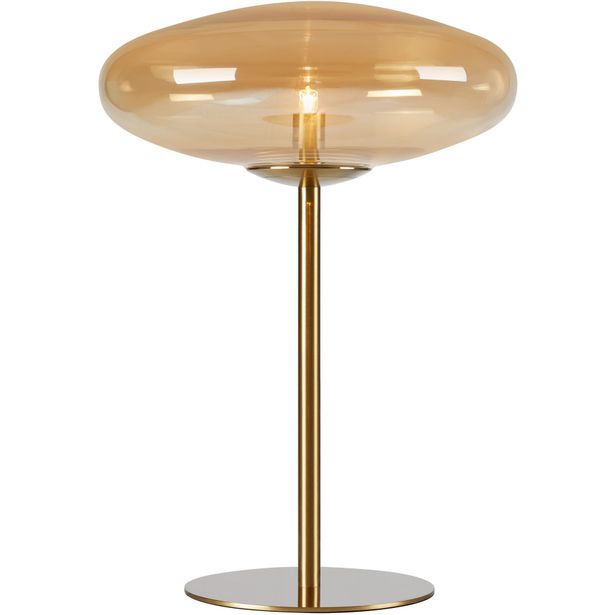 Pöytävalaisin Markslöjd Locus meripihka/messinki