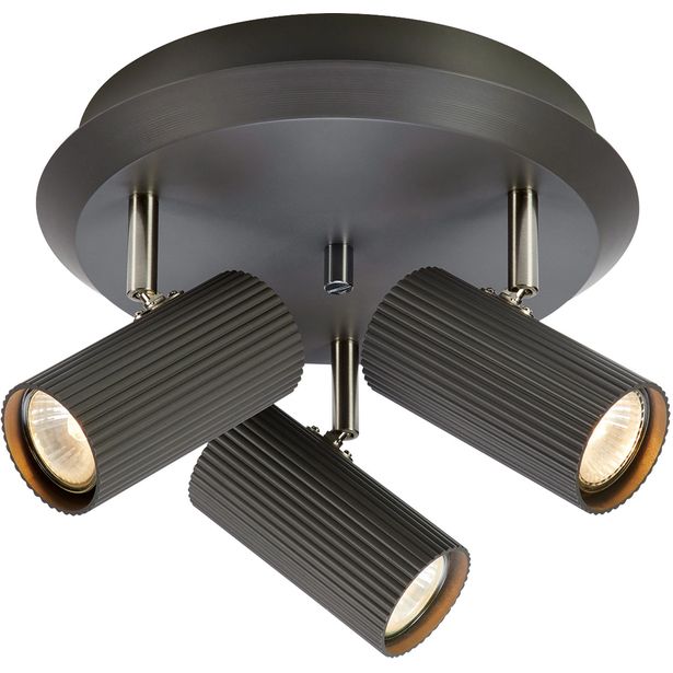 Kattospotti Markslöjd Costilla 3-osainen tummanharmaa