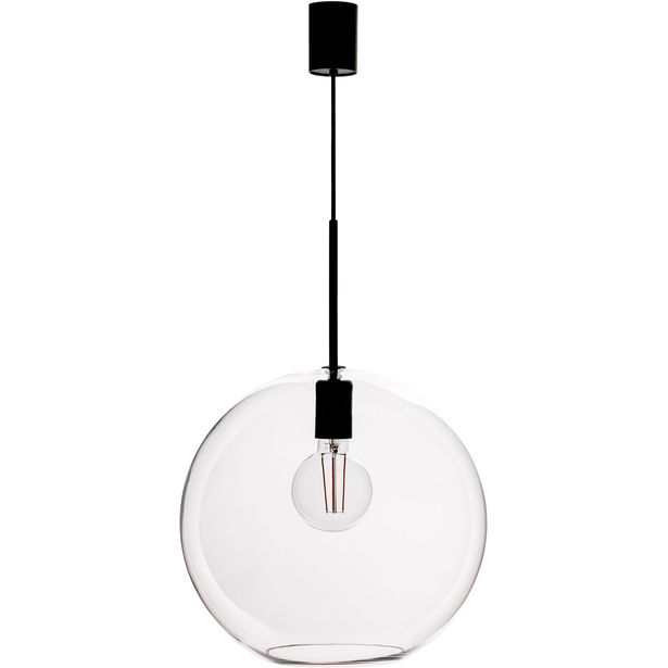 Riippuvalaisin Markslöjd Patera Ø35cm kirkas/musta