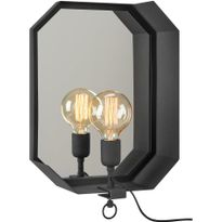 Seinävalaisin ja peili Markslöjd Kogo musta