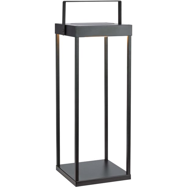 Aurinkokennolyhty Markslöjd Pure 53cm 3000K himmennettävä IP44 ladattava musta