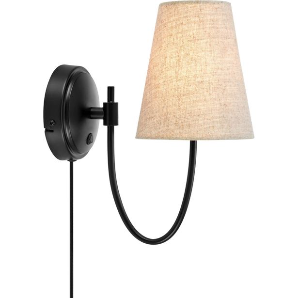 Seinävalaisin Markslöjd Amar beige/musta