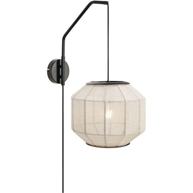 Seinävalaisin Markslöjd Asuka beige/musta