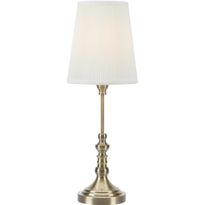 Pöytävalaisin Markslöjd Noble antiikkimessinki/luonnonvalkoinen, eri kokoja