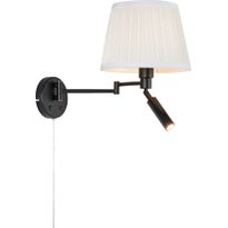 Seinävalaisin lukulampulla Markslöjd Pivot