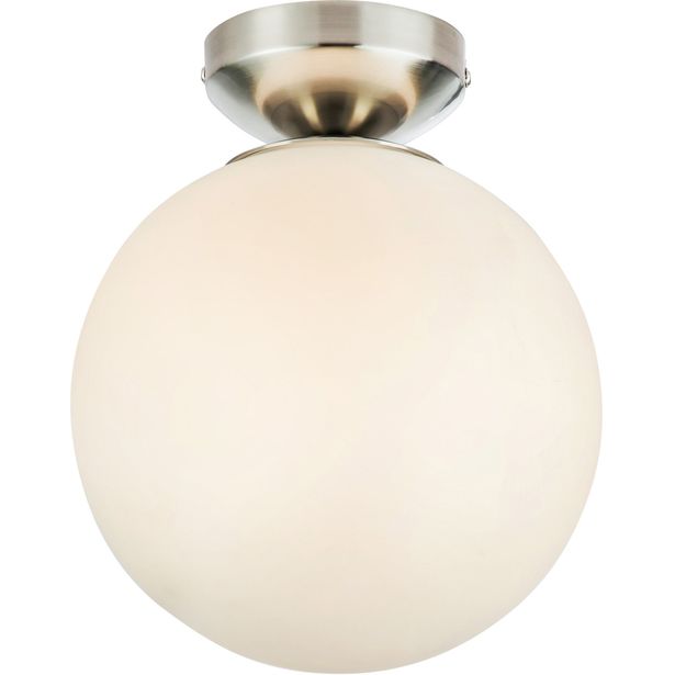 Kattovalaisin Markslöjd Stintino IP44 valkoinen/satiininikkeli