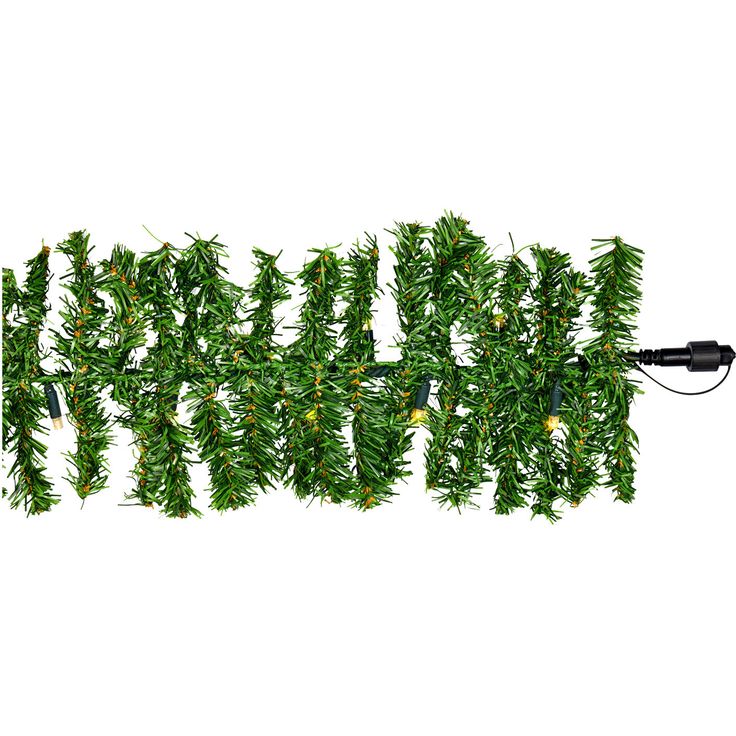 LED-havuköynnös Markslöjd Chrissline Original, 100 valoa, 5m, kaapeli vihreä
