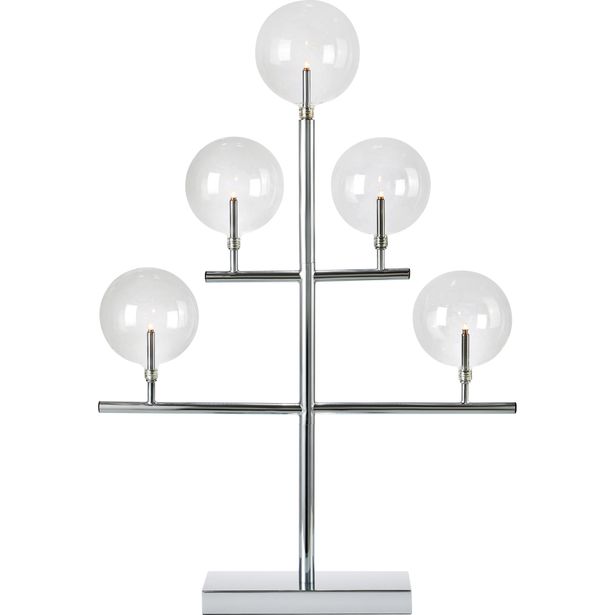 Kynttelikkö Markslöjd Maestro 5-osainen kromi/kirkas