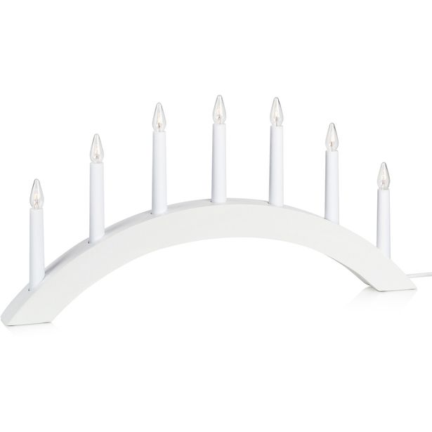 Kynttelikkö Markslöjd Atle 7-osainen valkoinen