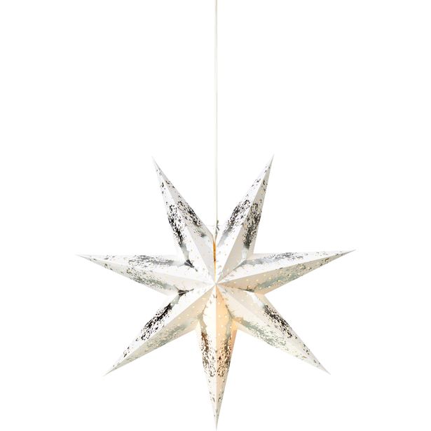 Paperitähti Markslöjd Strauss 75cm E14 hopea/valkoinen