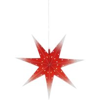 Valotähti Markslöjd Nicolas IP44 punainen, eri kokoja