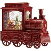 Valokoriste Markslöjd Loco joulupukki paristokäyttöinen punainen