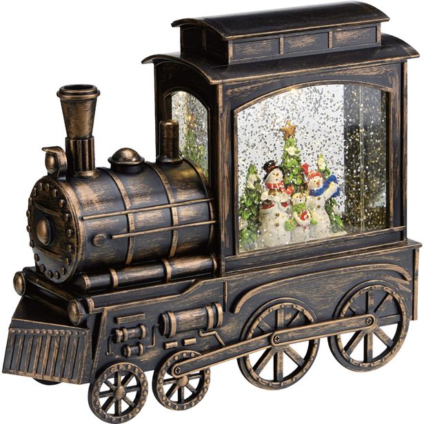 Valokoriste Markslöjd Loco lumiukot paristokäyttöinen pronssi