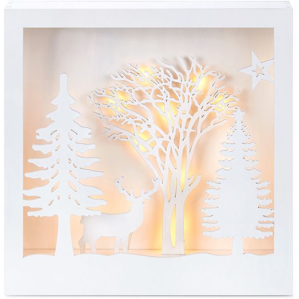 Valokoriste Markslöjd Folkabo 20 valoa paristokäyttöinen valkoinen