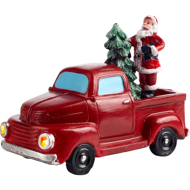 Valokoriste Markslöjd Minicar paristokäyttöinen punainen