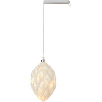 Valokoriste Markslöjd Pearl soikea 20 valoa roikkuva paristokäyttöinen valkoinen