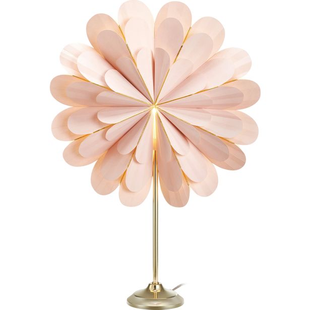 Pöytätähti Markslöjd Marigold 45cm E14 vaaleanpunainen