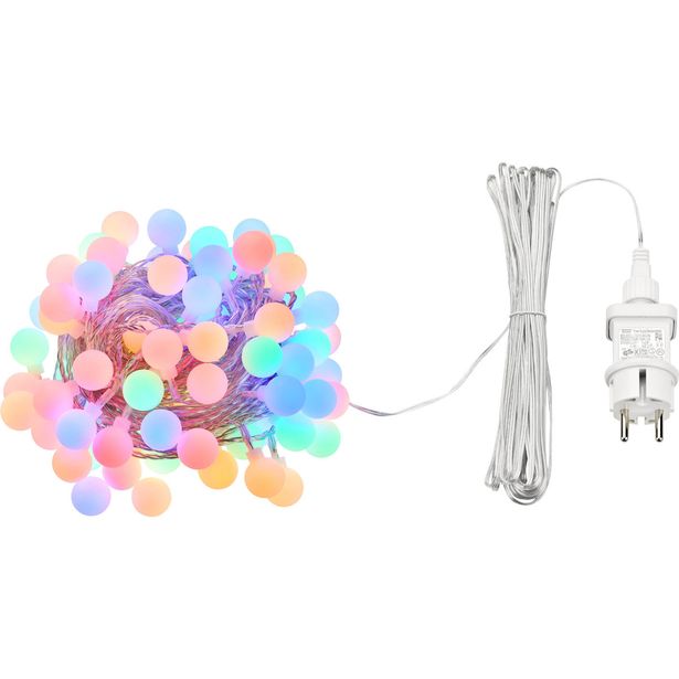 Valoketju Markslöjd Skine Aurora 80 valoa IP44 11.8m monivärinen