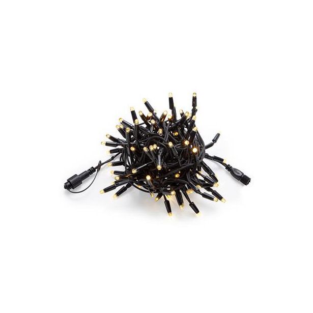 Valoketju Markslöjd Chrissline 100 valoa joustava 2400K IP44 5m musta