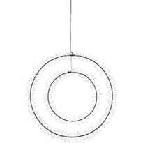 Valokoriste Markslöjd Double ripustettava 300 valoa paristokäyttöinen musta