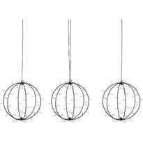 Valokoriste Markslöjd Komet 3-osainen riippuva IP44 musta